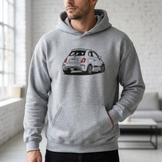 Fiat 500 fans Silhouette Hoodie | Italian modern classic car