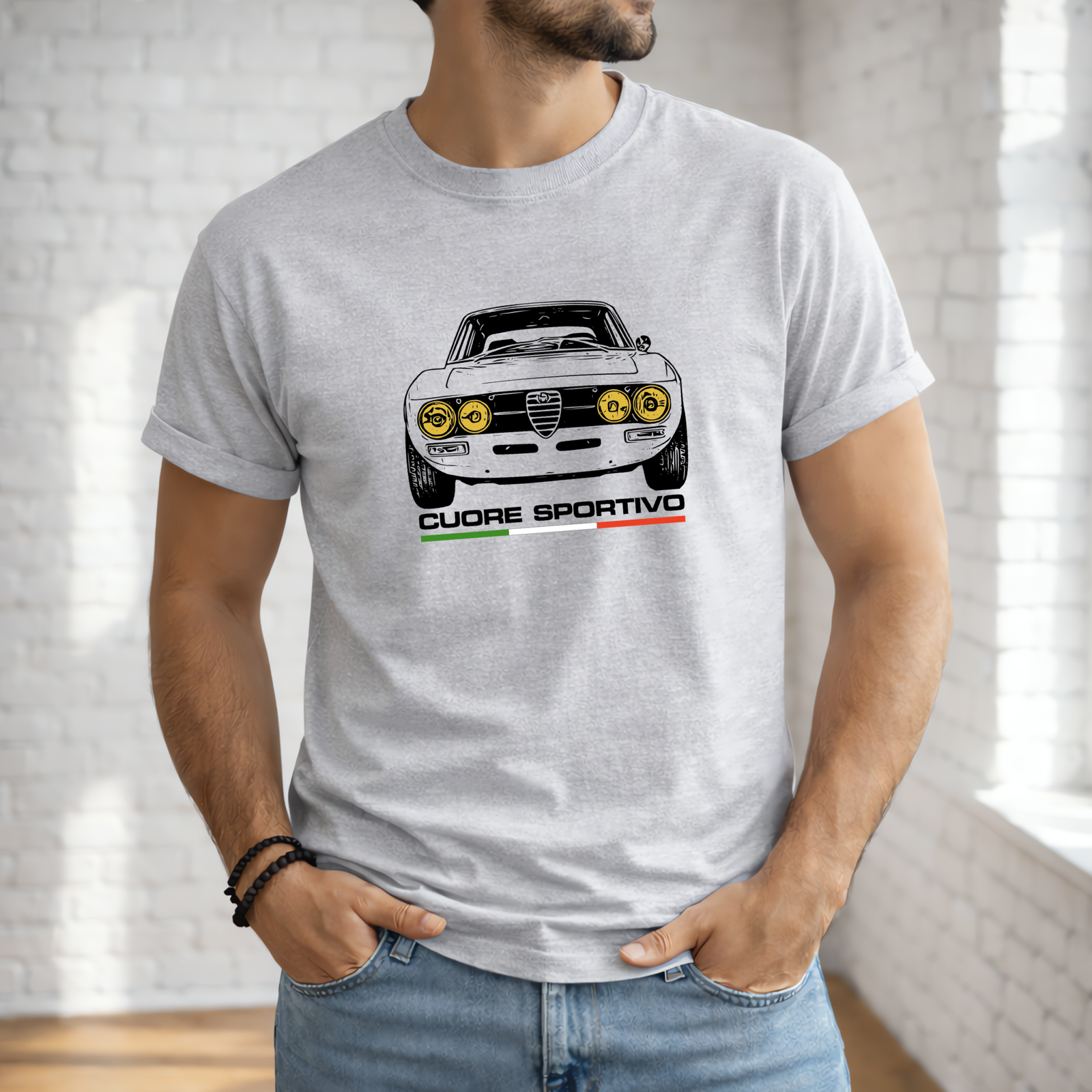 Alfa fans classic Italian Car Tee | Cuore Sportivo | T-shirt