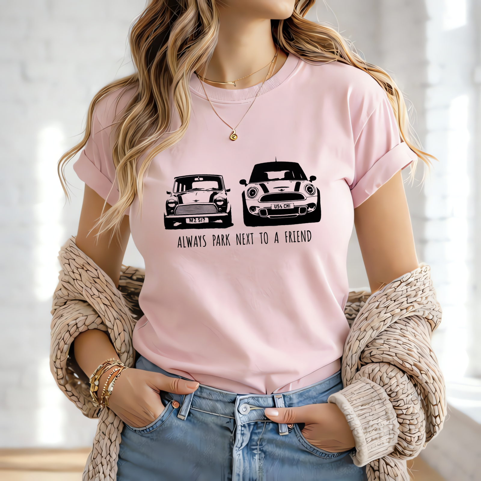 Always Park Next to a Friend — Mini T-Shirt