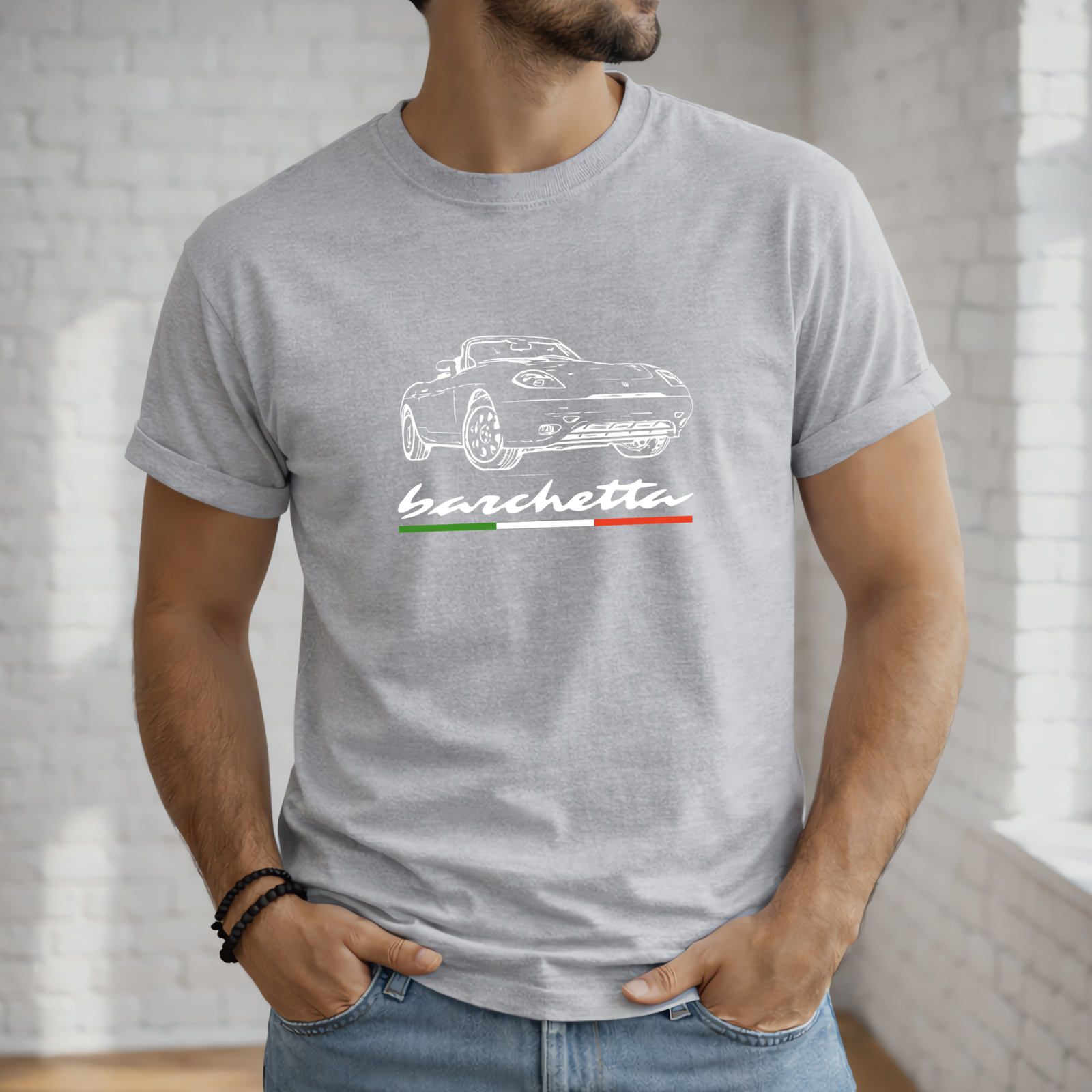 Barchetta T-Shirt: Italian Classic Car Fan Gift