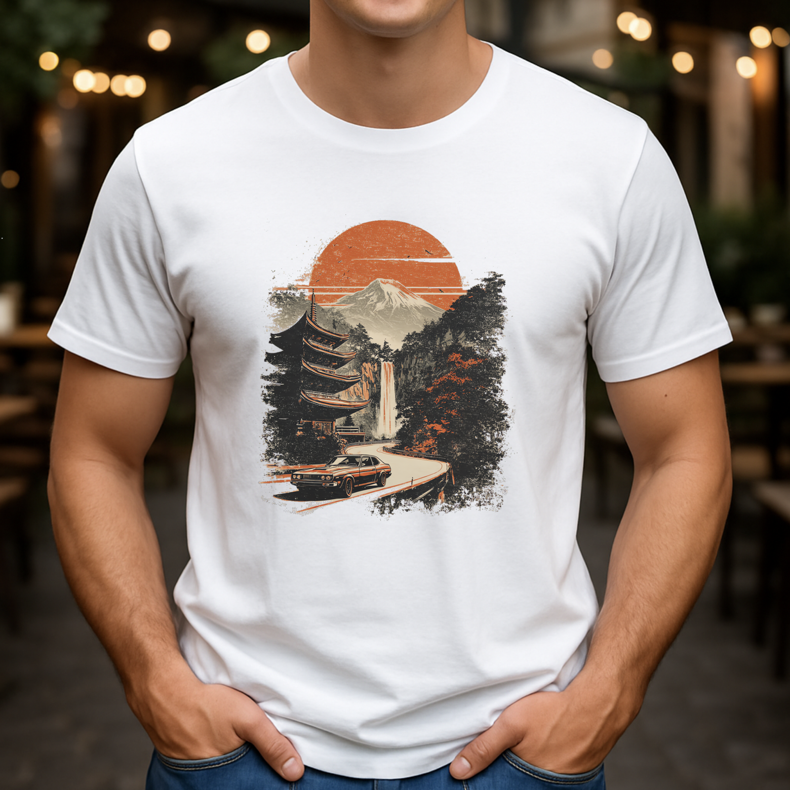 JDM Car fans T-Shirt | Japanese Mount Fuji Design