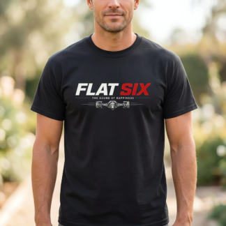 Flat Six T-Shirt | German Sports Car Tee | Classic Car Gift
